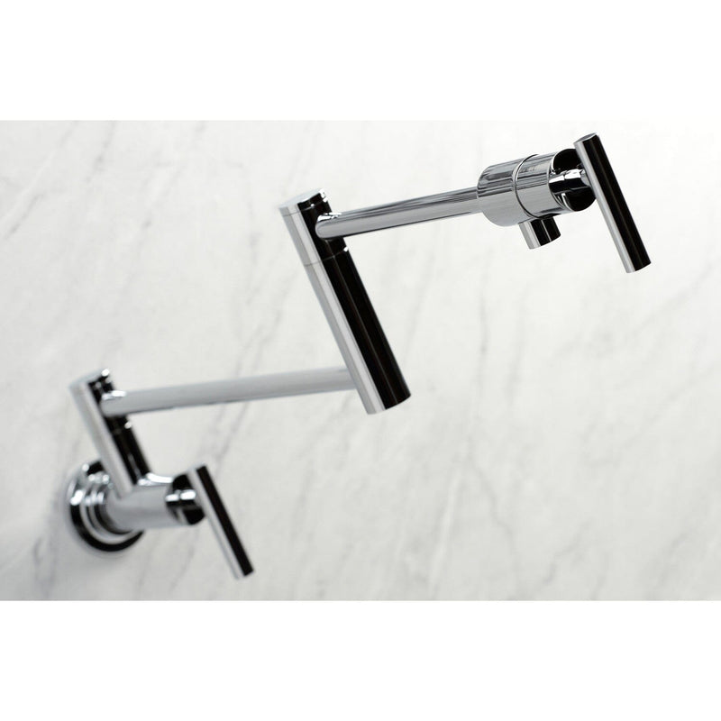 Manhattan Two-Handle 1-Hole Wall Mount Pot Filler Faucet