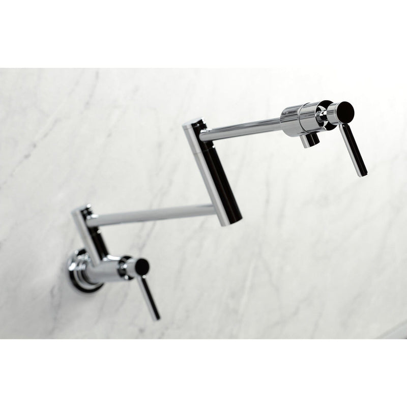 Concord Two-Handle 1-Hole Wall Mount Pot Filler Faucet