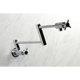 Concord Two-Handle 1-Hole Wall Mount Pot Filler Faucet