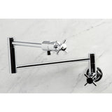 Concord Two-Handle 1-Hole Wall Mount Pot Filler Faucet
