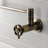 Webb Two-Handle 1-Hole Wall Mount Pot Filler with Knurled Handle