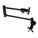 Millennium Two-Handle 1-Hole Wall Mount Pot Filler Faucet