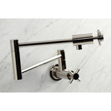 Concord Two-Handle 1-Hole Wall Mount Pot Filler Faucet