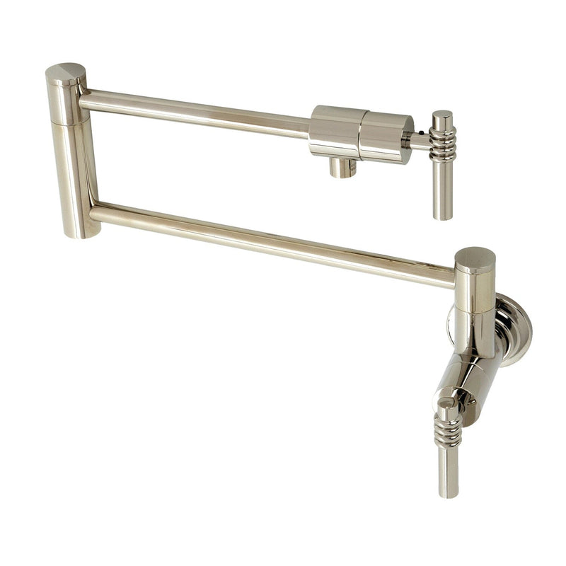Milano Two-Handle 1-Hole Wall Mount Pot Filler Faucet