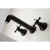 Metropolitan Double-Handle 3-Hole Wall Mount Bathroom Faucet