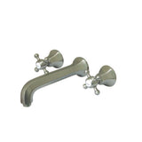 Metropolitan Double-Handle 3-Hole Wall Mount Bathroom Faucet