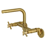 Concord Double-Handle 2-Hole Wall-Mount Bridge Kitchen Faucet