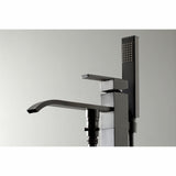 Executive Single-Handle 1-Hole Freestanding Tub Faucet with Hand Shower