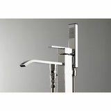 Executive Single-Handle 1-Hole Freestanding Tub Faucet with Hand Shower