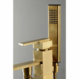 Executive Single-Handle 1-Hole Freestanding Tub Faucet with Hand Shower