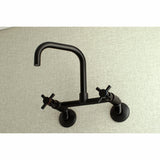 Concord Double-Handle 2-Hole Wall-Mount Bridge Kitchen Faucet