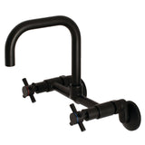 Concord Double-Handle 2-Hole Wall-Mount Bridge Kitchen Faucet