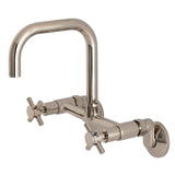 Concord Double-Handle 2-Hole Wall-Mount Bridge Kitchen Faucet