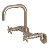 Concord Double-Handle 2-Hole Wall-Mount Bridge Kitchen Faucet