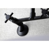 Concord Double-Handle 2-Hole Wall-Mount Bridge Kitchen Faucet