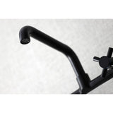 Concord Double-Handle 2-Hole Wall-Mount Bridge Kitchen Faucet