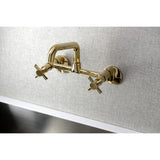 Concord Double-Handle 2-Hole Wall-Mount Bridge Kitchen Faucet