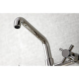 Concord Double-Handle 2-Hole Wall-Mount Bridge Kitchen Faucet
