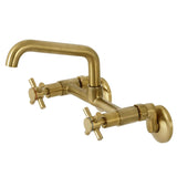 Concord Double-Handle 2-Hole Wall-Mount Bridge Kitchen Faucet