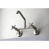 Concord Double-Handle 2-Hole Wall-Mount Bridge Kitchen Faucet