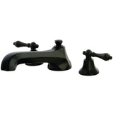 Metropolitan Two-Handle 3-Hole Deck Mount Roman Tub Faucet