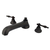 Metropolitan Two-Handle 3-Hole Deck Mount Roman Tub Faucet