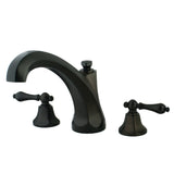 Metropolitan Two-Handle 3-Hole Deck Mount Roman Tub Faucet