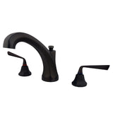 Silver Sage Two-Handle 3-Hole Deck Mount Roman Tub Faucet