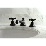 Essex Two-Handle 3-Hole Deck Mount Widespread Bathroom Faucet with Brass Pop-Up