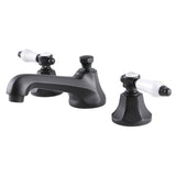 Bel-Air Two-Handle 3-Hole Deck Mount Widespread Bathroom Faucet with Brass Pop-Up Drain