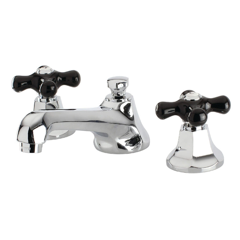 Duchess Two-Handle 3-Hole Deck Mount Widespread Bathroom Faucet with Brass Pop-Up