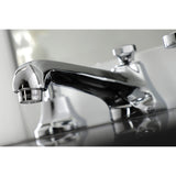 Belknap Two-Handle 3-Hole Deck Mount Widespread Bathroom Faucet with Brass Pop-Up