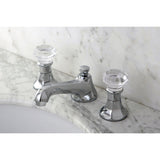 Celebrity Two-Handle 3-Hole Deck Mount Widespread Bathroom Faucet with Brass Pop-Up