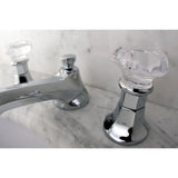 Celebrity Two-Handle 3-Hole Deck Mount Widespread Bathroom Faucet with Brass Pop-Up