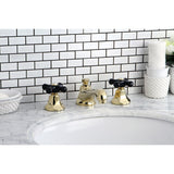 Duchess Two-Handle 3-Hole Deck Mount Widespread Bathroom Faucet with Brass Pop-Up