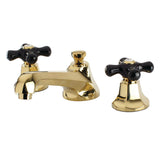 Duchess Two-Handle 3-Hole Deck Mount Widespread Bathroom Faucet with Brass Pop-Up