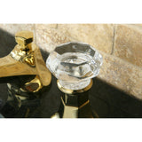 Celebrity Two-Handle 3-Hole Deck Mount Widespread Bathroom Faucet with Brass Pop-Up