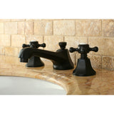 Metropolitan Two-Handle 3-Hole Deck Mount Widespread Bathroom Faucet with Brass Pop-Up Drain