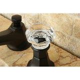 Celebrity Two-Handle 3-Hole Deck Mount Widespread Bathroom Faucet with Brass Pop-Up