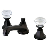 Celebrity Two-Handle 3-Hole Deck Mount Widespread Bathroom Faucet with Brass Pop-Up