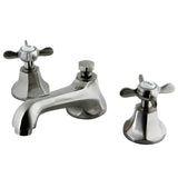 Essex Two-Handle 3-Hole Deck Mount Widespread Bathroom Faucet with Brass Pop-Up