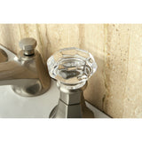 Celebrity Two-Handle 3-Hole Deck Mount Widespread Bathroom Faucet with Brass Pop-Up
