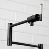 Kaiser Two-Handle 1-Hole Deck Mount Pot Filler Faucet