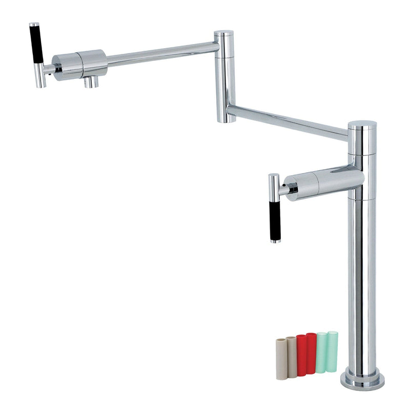 Kaiser Two-Handle 1-Hole Deck Mount Pot Filler Faucet