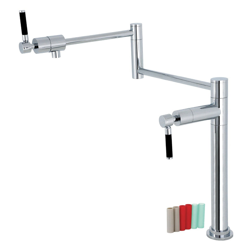 Kaiser Two-Handle 1-Hole Deck Mount Pot Filler Faucet