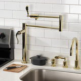 Century Single-Hole Deck Mount Pot Filler