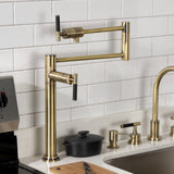 Kaiser Two-Handle 1-Hole Deck Mount Pot Filler Faucet