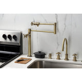 Concord Two-Handle 1-Hole Deck Mount Pot Filler Faucet