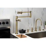 Concord Two-Handle 1-Hole Deck Mount Pot Filler Faucet