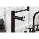Metropolitan Two-Handle 1-Hole Deck Mount Pot Filler Faucet